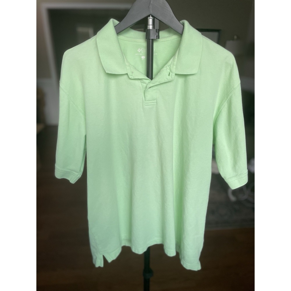 Columbia Men's XL Polo Shirt Green Short Sleeve